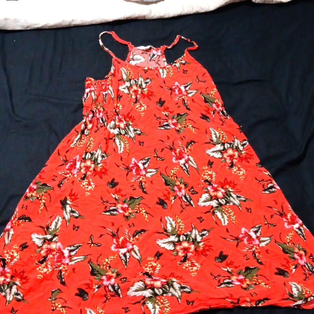 Peach floral sundress